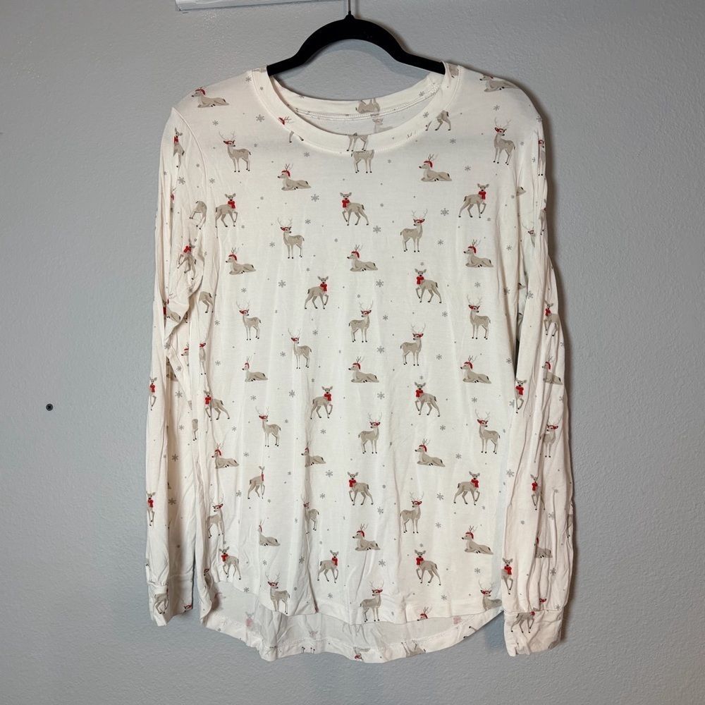 Kyte Baby Cloud Deer Bamboo Pajama Set Womens Size Medium Reindeer